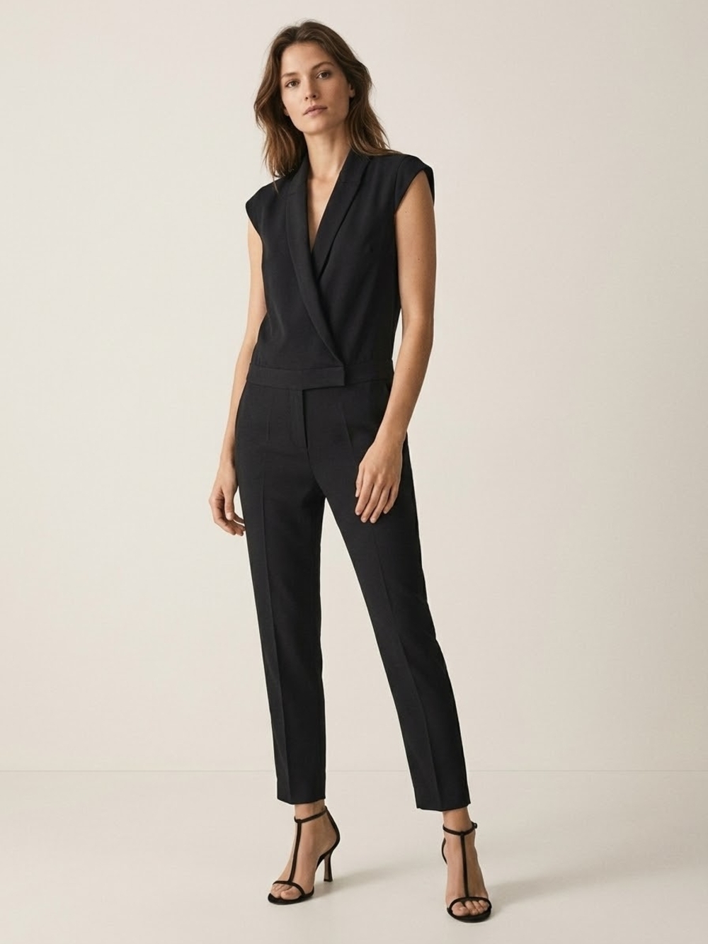 Ba&sh Treena Black Tuxedo Jumpsuit